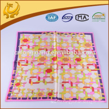 ODM And OEM Custom Design 100% Silk Square Style Satin Scarf For Airline Stewardress